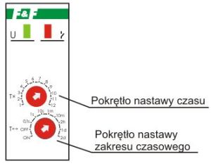 F&F Przekaźnik czasowy jednofunkcyjny 24/230V 10A - PCA-514 DUO 3