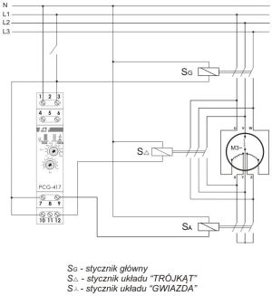 F&F Przekaźnik czasowy 24/230V 2x8A - PCG-417 4