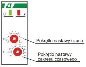 F&F Przekaźnik czasowy jednofunkcyjny 24/230V 10A - PCR-515 DUO 3