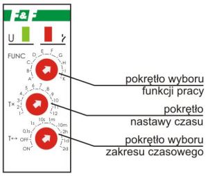 F&F Przekaźnik czasowy wielofunkcyjny 24/230V 2x8A - PCS-519 DUO 2