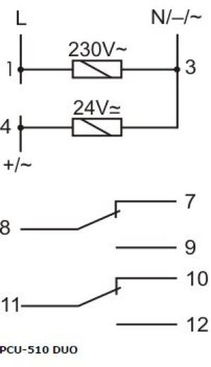 F&F Przekaźnik czasowy uniwersalny 24/230V 2x8A - PCU-510 DUO 2