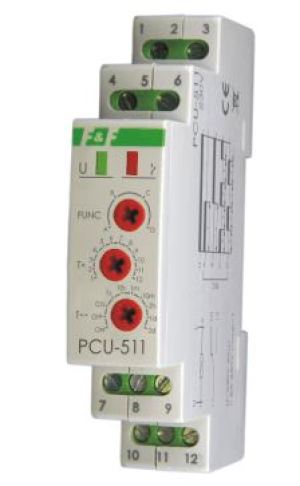 F&F Przekaźnik czasowy uniwersalny 230V 8A 1P - PCU-511 1