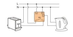 F&F Przekaźnik priorytetowy bezpośredniego podłączenia 230V 16A - PR-612 5