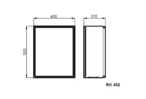Sabaj Rozdzielnia metalowa hermetyczna 400x500x210mm RH-452 IP65 - 6-631 2