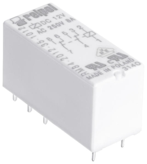 Relpol Przekaźnik elektromagnetyczny miniaturowy 2P 8A 250V IP 40 RM87-2012-35-5024 - 604615 1