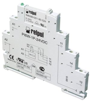 Relpol Przekaźnik interfejsowy PIR6W-1P-230VAC/DC 1P 6A 230V AC/DC - 858609 1