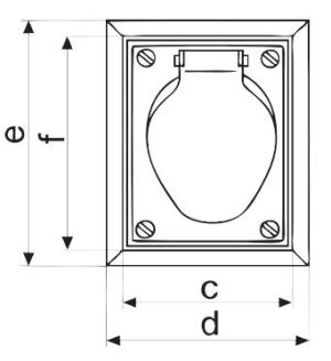 Polam Nakło Gniazdo 16A 3P+N+Z IP44 izolowane p/t 220/380V 2622-420 2