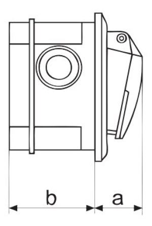 Polam Nakło Gniazdo 16A 3P+N+Z IP44 izolowane p/t 220/380V 2622-420 3