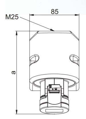 PCE Gniazdo stałe 16A 400V 3P+Z IP44 114-6 2