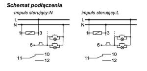 F&F Przekaźnik impulsowy 230V 16A na szynę TH35 - BIS-413 4