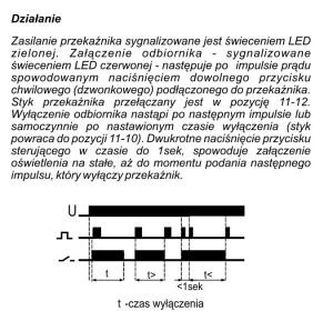 F&F Przekaźnik impulsowy 24V AC/DC 16A na szynę TH35 - BIS-413 3
