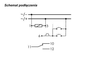 F&F Przekaźnik impulsowy 24V AC/DC 16A na szynę TH35 - BIS-413 4