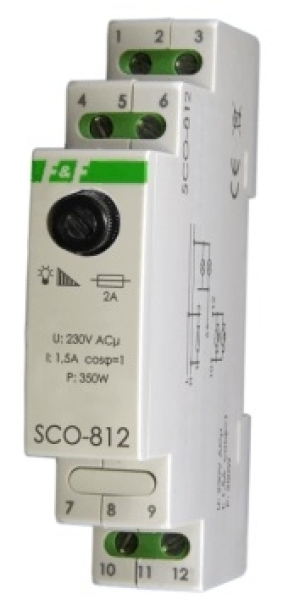 F&F Ściemniacz oświetlenia SCO-812 z pamięcią 230V AC 350W szary SCO-812 1