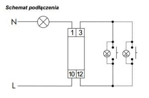 F&F Ściemniacz oświetlenia SCO-811 bez pamięci 230V AC 350W szary SCO-811 3