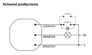 F&F Ściemniacz oświetlenia SCO-802 z pamięcią 230V AC 350W szary SCO-802 3