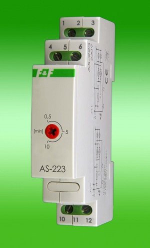 F&F Automat schodowy 240V 16A na szynę 1 moduł IP40 - AS-223 1