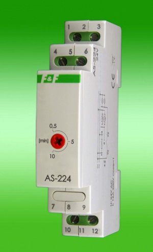 F&F Automat schodowy 24V AC na szynę IP40 - AS-224 1