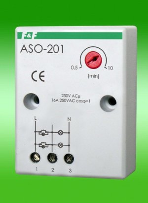 F&F Automat schodowy 230V 16A montaż natynkowy IP40 - ASO-201 1