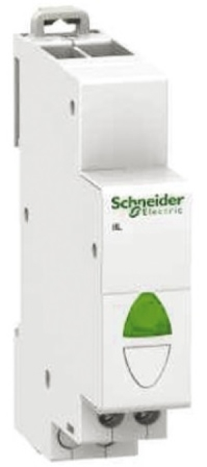 Schneider Lampka modułowa zielona 110-230V AC iIL A9E18321 1