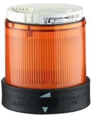 Schneider Electric Moduł światła ciągłego bez żarówki BA15d pomarańczowe XVBC35 1