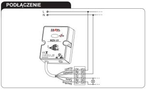 Zamel Wyłącznik zmierzchowy natynkowy z sondą 230V AC IP65 WZH-01 3
