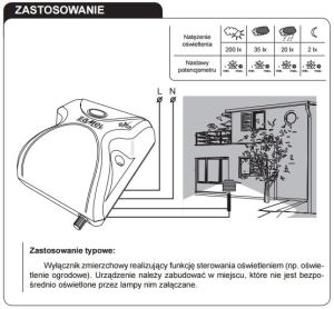 Zamel Wyłącznik zmierzchowy natynkowy z sondą 230V AC IP54 WZS-01 4