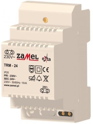 Zamel Transformator dzwonkowy 230/24V AC 15VA TRM-24 1