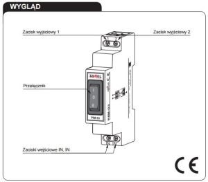 Zamel Przełącznik instalacyjny I-0-II 230V PIM-03 2