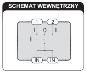 Zamel Przełącznik instalacyjny I-0-II 230V PIM-03 5