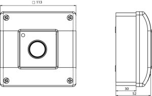 Spamel Ostrzegacz pożarowy N/T 1N O+1NC młoteczek - OP1-W01-A11-M 2
