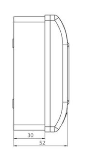 Spamel Ręczny ostrzegacz pożarowy A n/t OP1 1NO 1NC 230V OP1-W01-A11-230 3