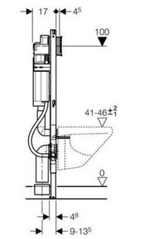 Stelaż Geberit Duofix Sigma H112 do miski wiszącej (111.350.00.5)) 3