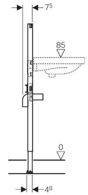 Stelaż Geberit Duofix H112 do umywalki (111.430.00.1) 2