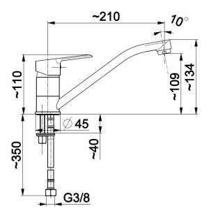 Bateria kuchenna KFA Seelit stojąca chrom (5813-915-00) 2