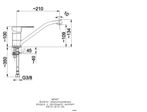 Bateria kuchenna KFA Mohit stojąca chrom (5913-915-00) 3