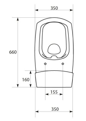 Zestaw kompaktowy WC Cersanit Carina 63 cm cm biały (K31-045) 3