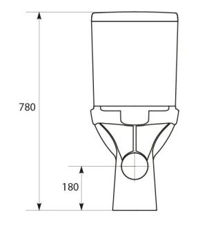 Zestaw kompaktowy WC Cersanit Carina 63 cm cm biały (K31-045) 4