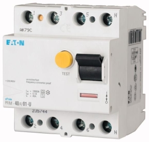Eaton Wyłącznik różnicowo-prądowy typ U PFIM-100/4/03-U 4P 100A 0,3A 290222 1