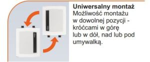 Przepływowy podgrzewacz wody Kospel EPO2-5 Amicus 5 kW 0.6 MPa (EPO2-5.AMICUS) 4