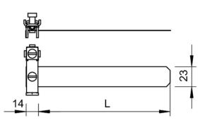 Bettermann Obejma uziemiająca od 3/8" do 1 i 1/2" - 5057515 2
