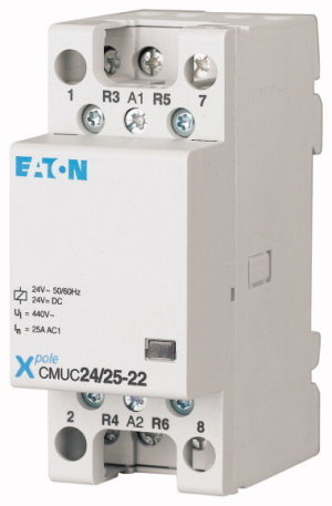 Eaton Stycznik modułowy CMUC24/25-04 25A 0Z 4R 24V AC/DC 137404 1