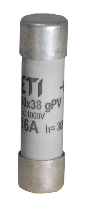 Eti-Polam Wkładka bezpiecznikowa cylindryczna CH10x3812A PV 10x38mm 12A 002625106 1
