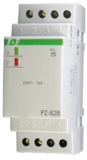 F&F Przekaźnik kontroli poziomu cieczy 16A 1P 1-100kOhm PZ-828 1