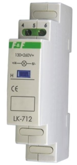F&F Lampka modułowa LED zielona LK-712 G 10-30V 1