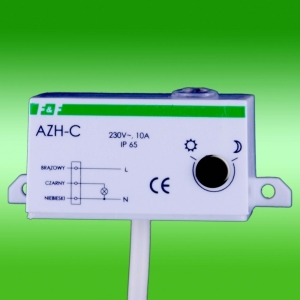 F&F Automat zmierzchowy n/t 10A 230V 2-1000lx mini IP65 (AZH-C) 1