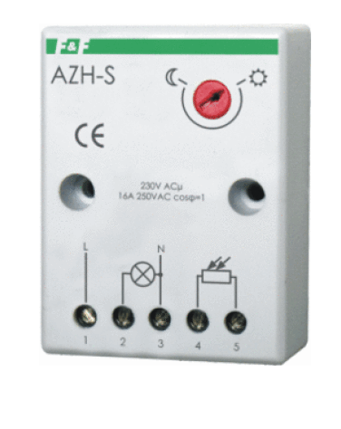 F&F Automat zmierzchowy 16A 230V 2-1000lx sonda AZH-S PLUS 1