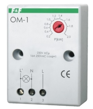 F&F Ogranicznik poboru mocy n/t 16A 200-2000W OM-1 1