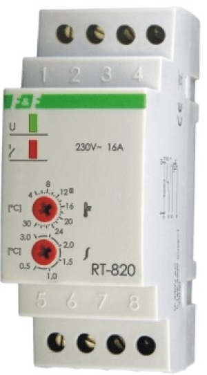 F&F Regulator temperatury 230V 16A RT-820 1