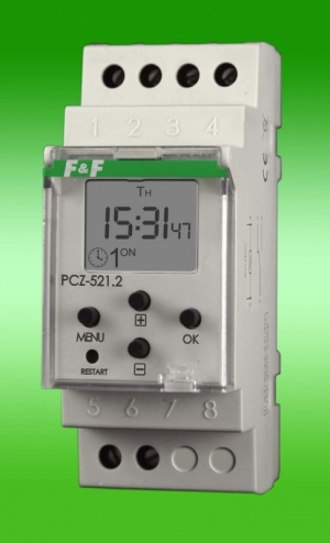 F&F Zegar sterujący programowalny 16A NFC PCZ-521 1