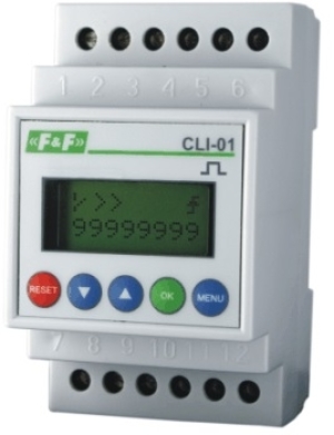 F&F Licznik impulsów 24-264V AC/DC 1P 8A programowalny CLI-01 1
